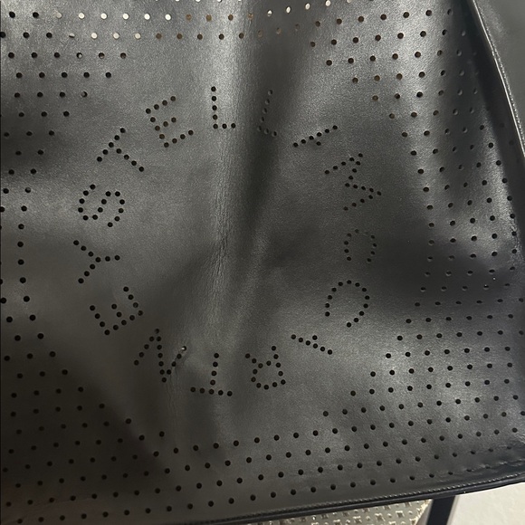 Stella McCartney Perforated Logo Faux Leather Tote- EUC - Picture 4 of 13